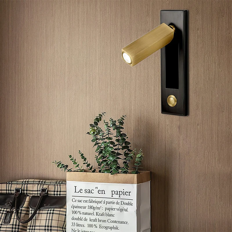 Inbouw Wandlamp Minimalistisch Metaal LED Bedlamp Slaapkamer Hal Woonkamer | Sansoti