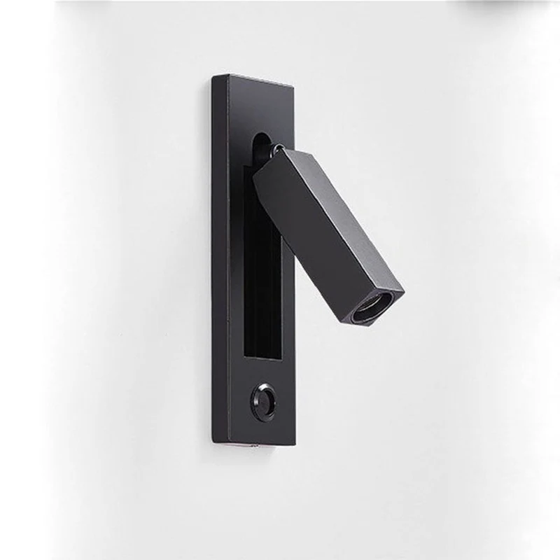 Inbouw Wandlamp Minimalistisch Metaal LED Bedlamp Slaapkamer Hal Woonkamer | Sansoti