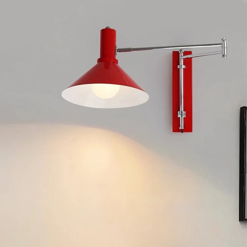 Wandlamp Zwenkbaar 360 Graden Metaal E27 Bedlamp Woonkamer Slaapkamer Modern | Sansoti