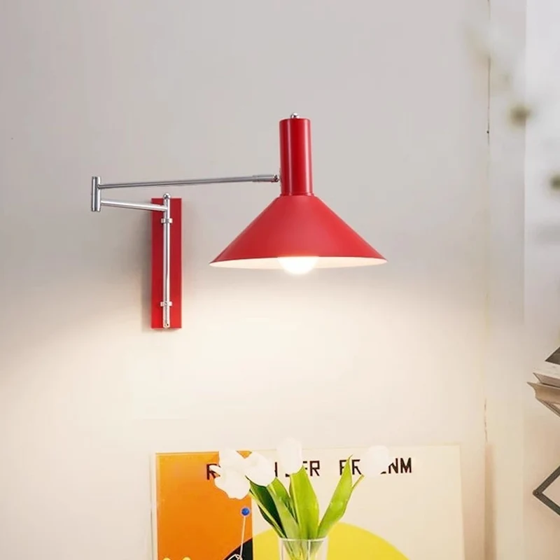Wandlamp Zwenkbaar 360 Graden Metaal E27 Bedlamp Woonkamer Slaapkamer Modern | Sansoti