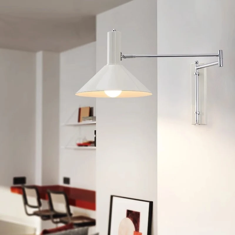 Wandlamp Zwenkbaar 360 Graden Metaal E27 Bedlamp Woonkamer Slaapkamer Modern | Sansoti