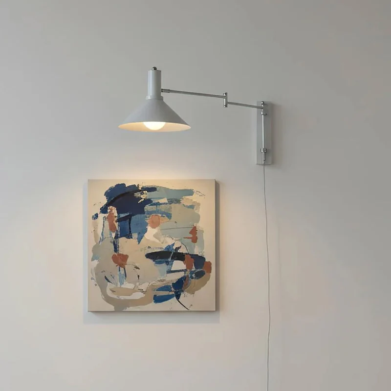 Wandlamp Zwenkbaar 360 Graden Metaal E27 Bedlamp Woonkamer Slaapkamer Modern | Sansoti