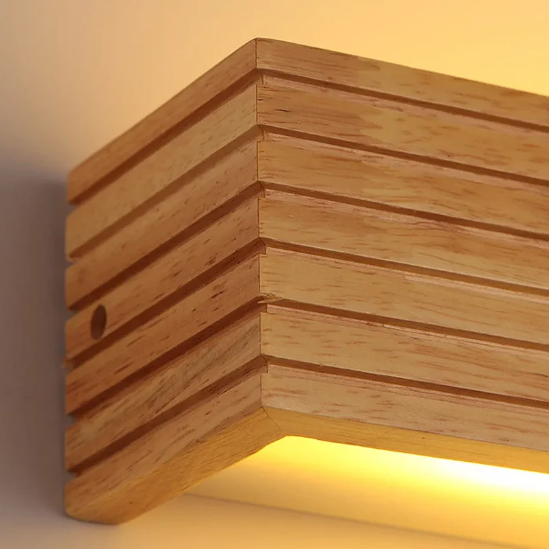 Wandlamp Hout Acryl Scandinavisch LED E27 Slaapkamer Leeshoek Gang Woonkamer Bedlamp Nordic | Sansoti