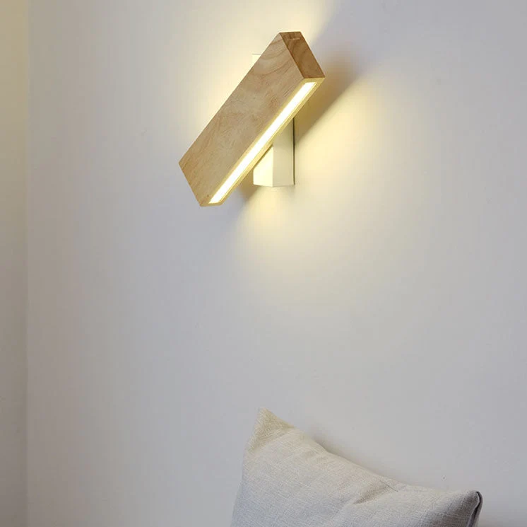 Wandlamp Japans LED Draaibaar Minimalistisch Aluminium Zwart Wit 21cm 31cm | Sansoti
