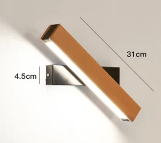 Wandlamp Japans LED Draaibaar Minimalistisch Aluminium Zwart Wit 21cm 31cm | Sansoti