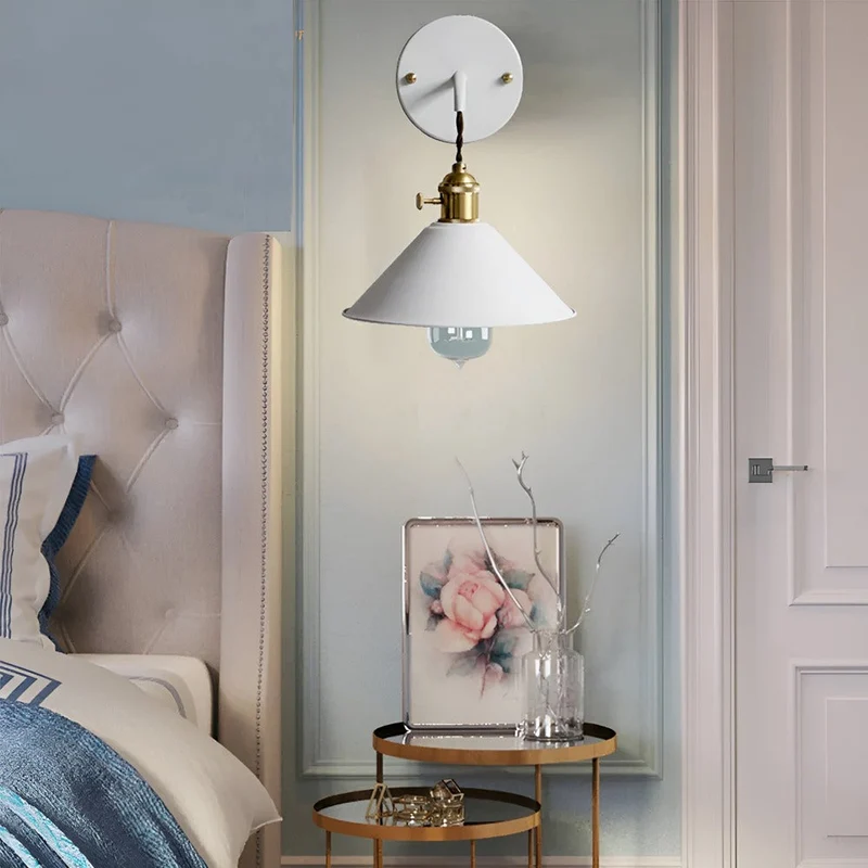 Wandlamp Retro Vintage Metaal Kegelvorm 22cm Industrieel Design | Sansoti