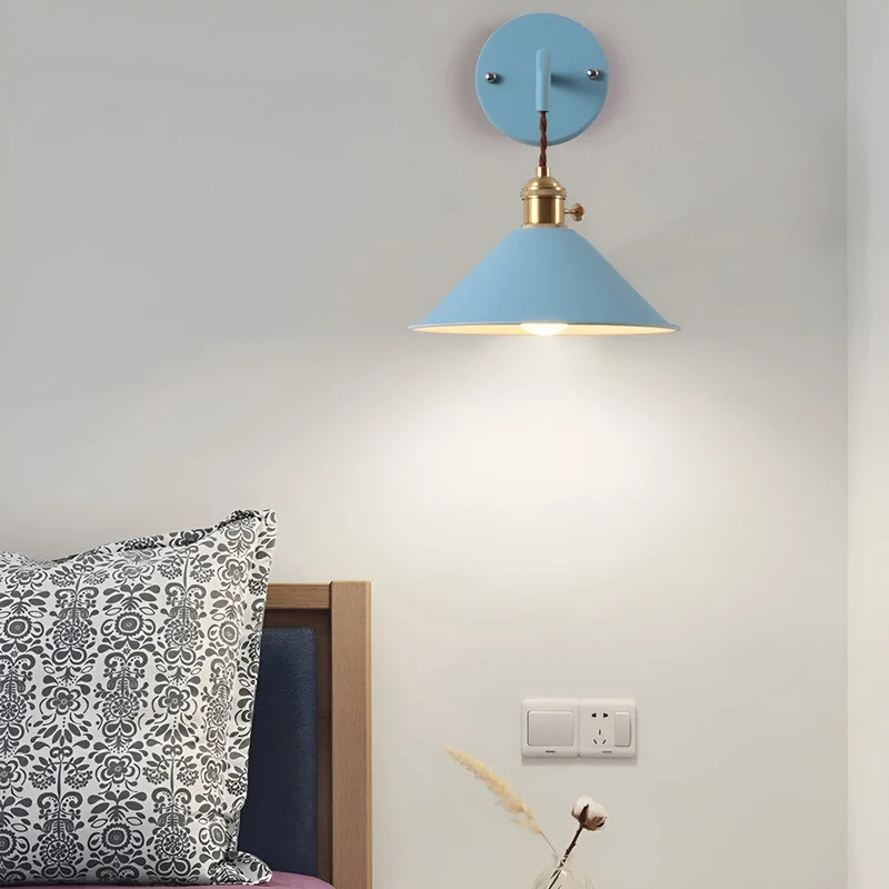 Wandlamp Retro Vintage Metaal Kegelvorm 22cm Industrieel Design | Sansoti