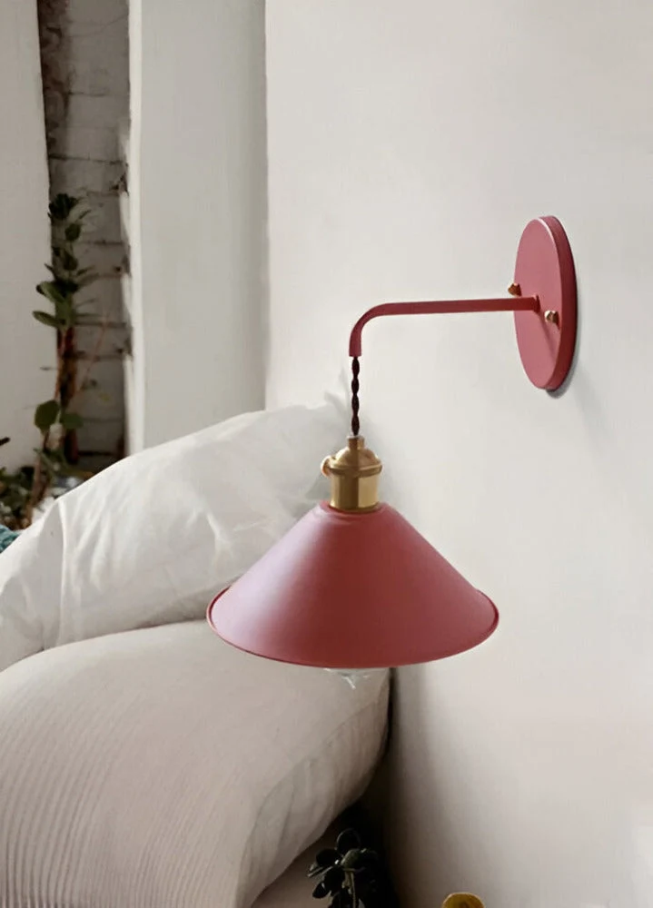 Wandlamp Retro Vintage Metaal Kegelvorm 22cm Industrieel Design | Sansoti