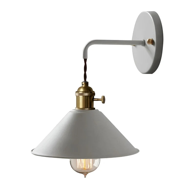 Wandlamp Retro Vintage Metaal Kegelvorm 22cm Industrieel Design | Sansoti
