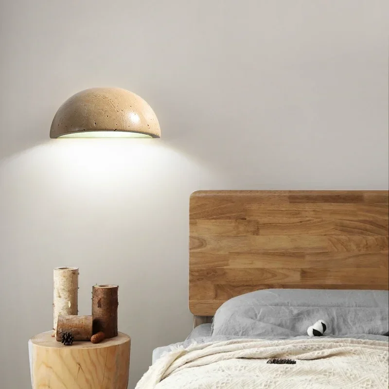 Wandlamp Steen LED Rond 15cm Warm Licht Woonkamer Slaapkamer | Sansoti