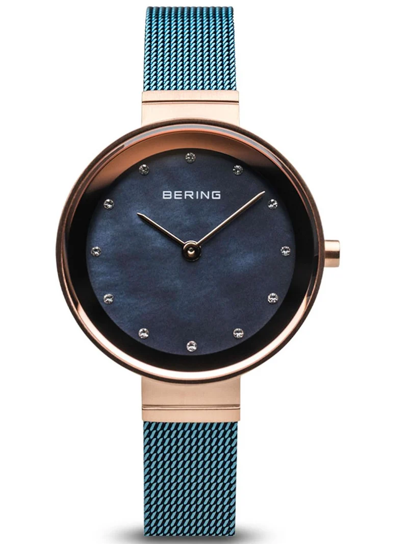 Bering Classic 10128-368 Damenuhr Roségold • Saphirglas • Milanaise-Armband