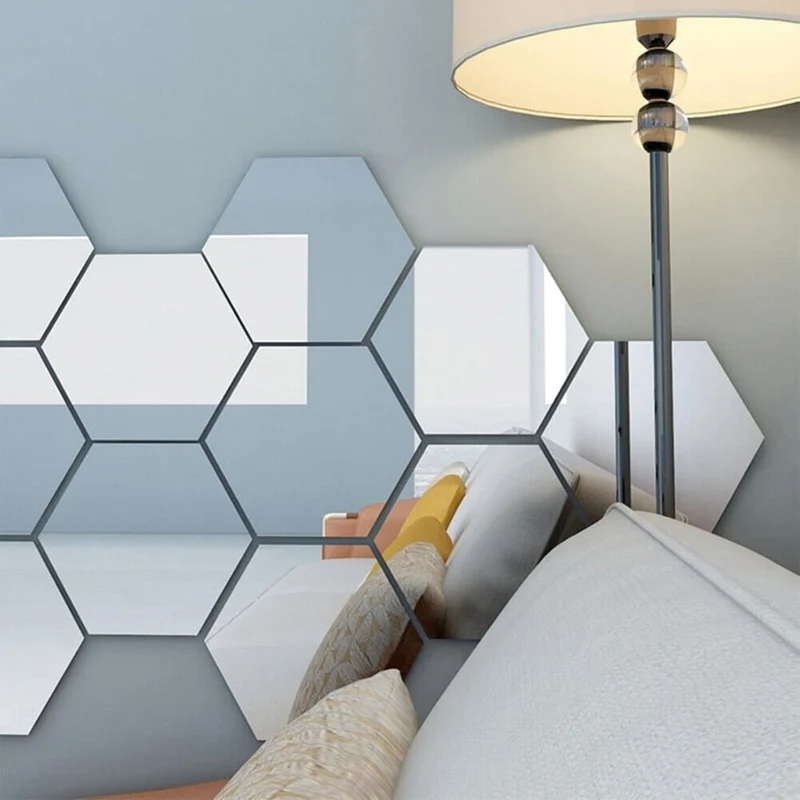 Buigbare Spiegelfolie Onbreekbaar PET 60x200 50x100 Zelfklevend Veilig Kindvriendelijk Interieur Decoratie | Sansoti