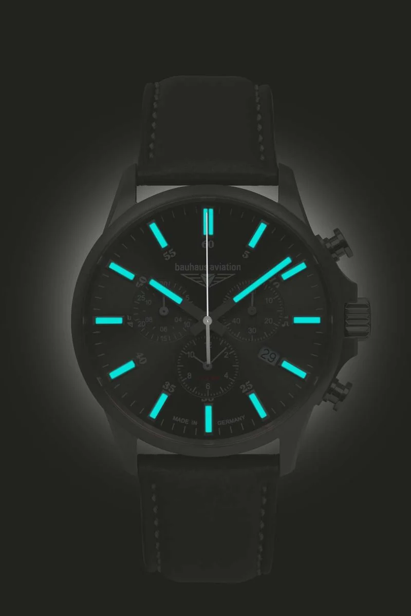 Bauhaus Aviation 2880-4 Herrenuhr • Saphirglas • Titangehäuse