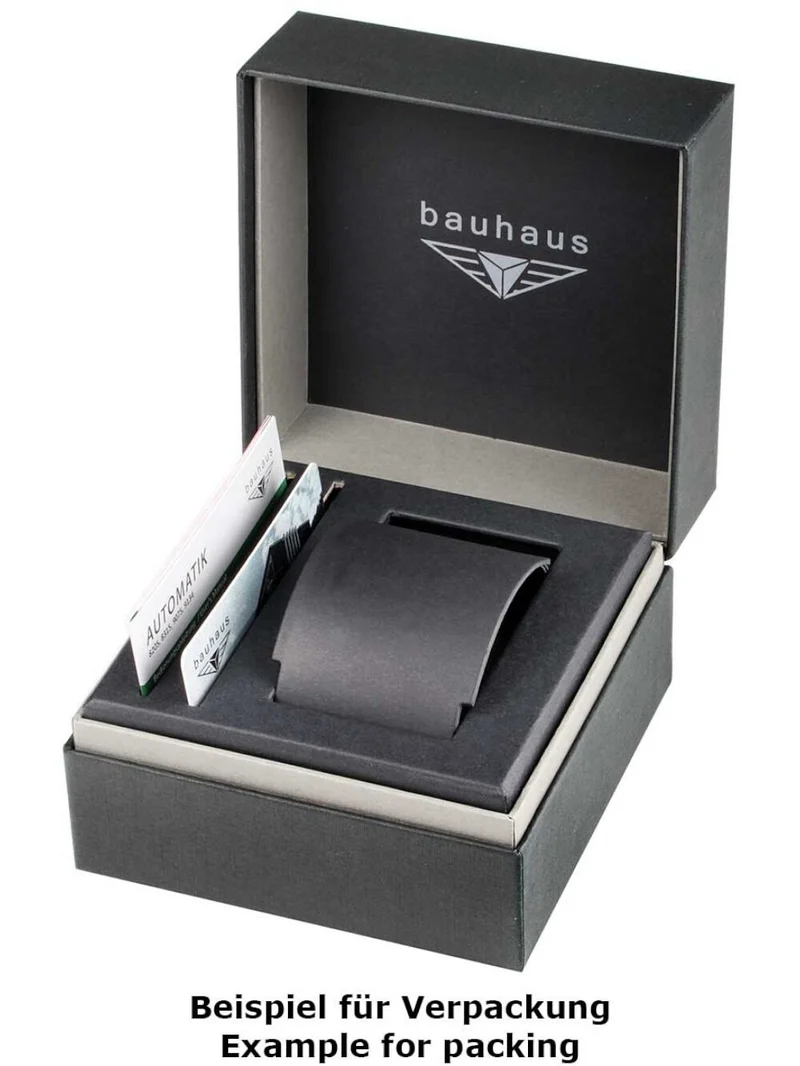 Bauhaus Aviation 2868M-4 Herrenuhr Dunkelgrün • Automatik GMT Titan • Saphirglas
