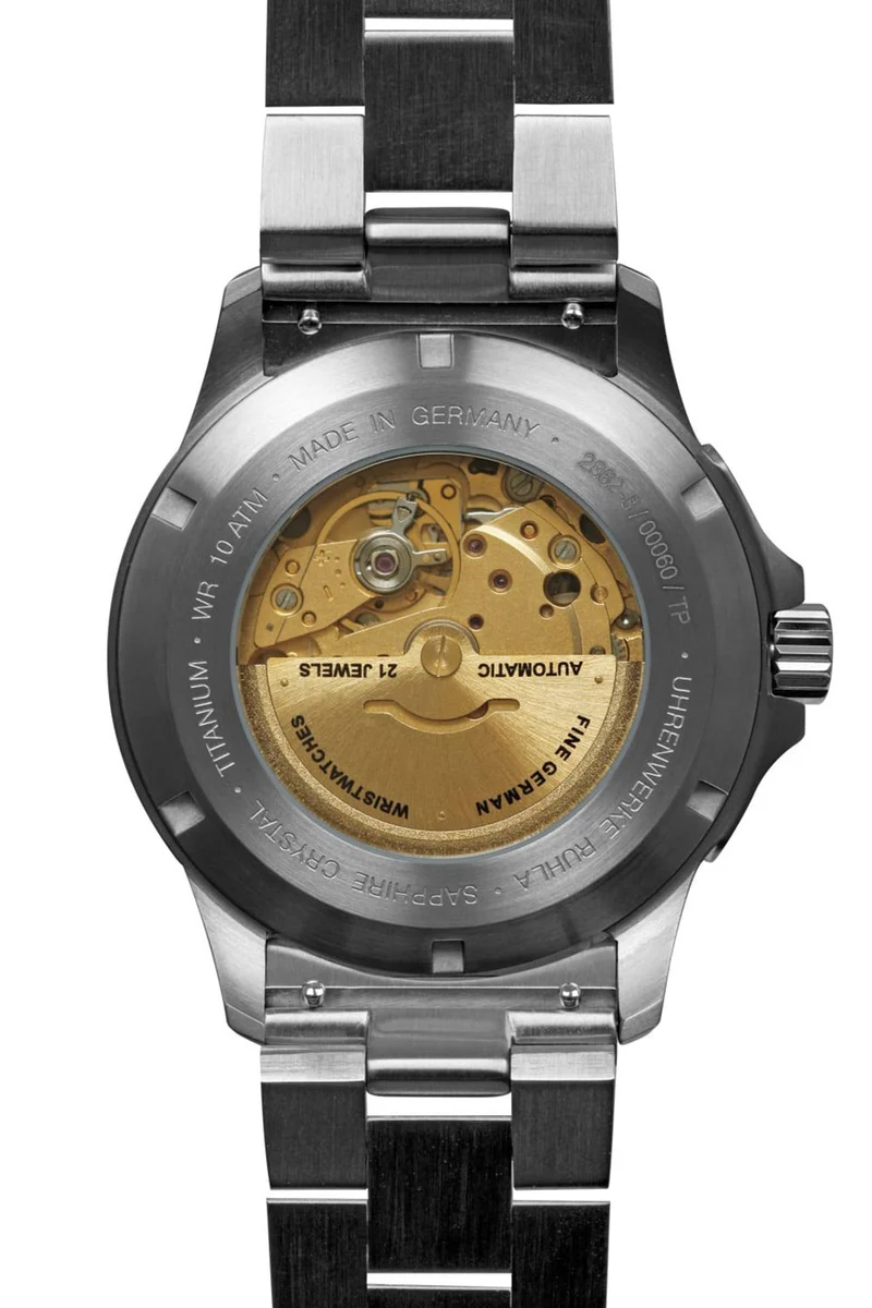 Bauhaus Aviation Iron Annie 2862M-3 Herrenuhr Blau • Saphirglas • Titangehäuse