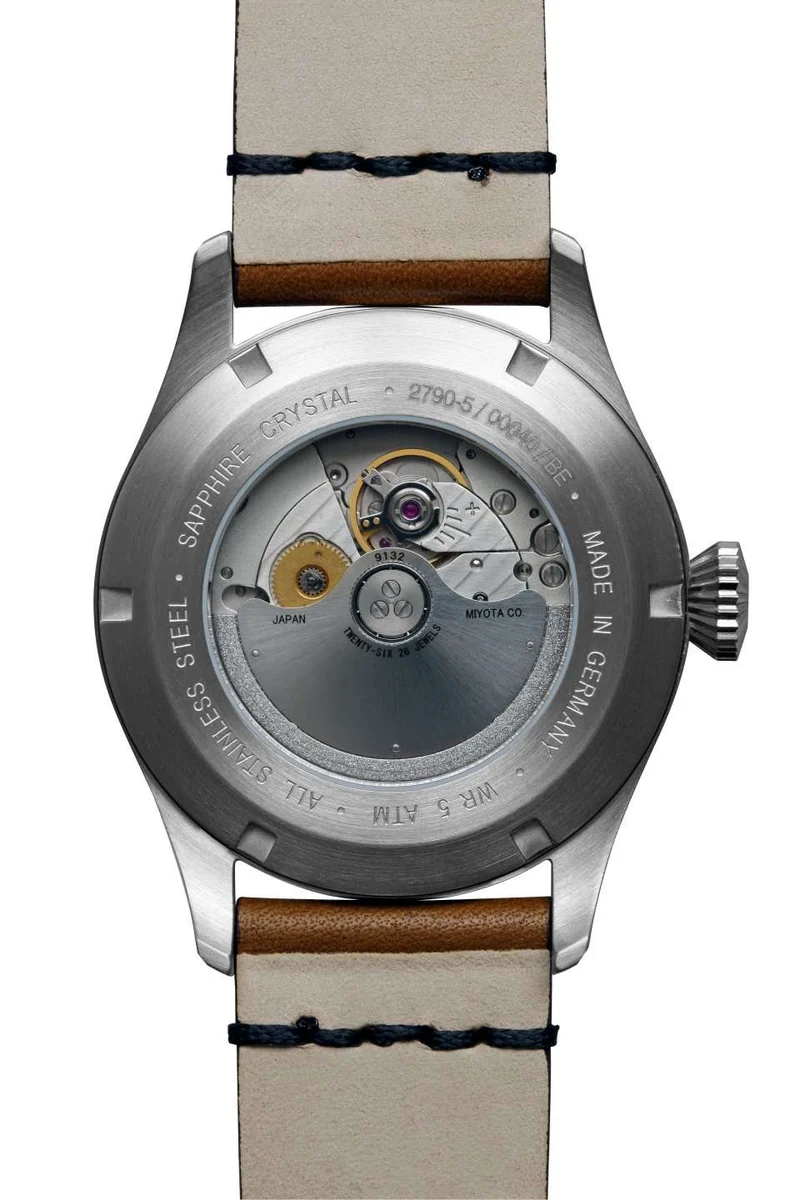 Bauhaus Aviation Tornado 2790-5 Herrenuhr Schwarz-Orange • Citizen-Miyota Automatik • Gangreserveanzeige