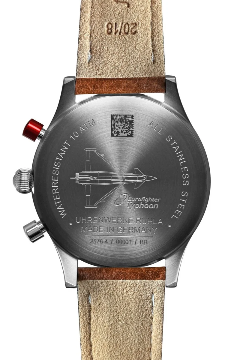 Bauhaus Aviation 2576-3 Herrenuhr Dunkelblau • Miyota Chronograph • Made in Germany