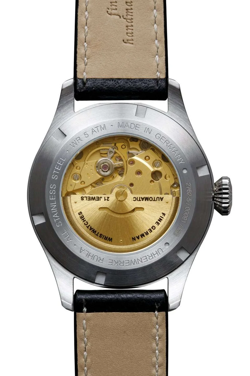 Bauhaus Aviation 2762-5 Herrenuhr Schwarz • Automatikwerk Miyota 8215 • Made in Germany