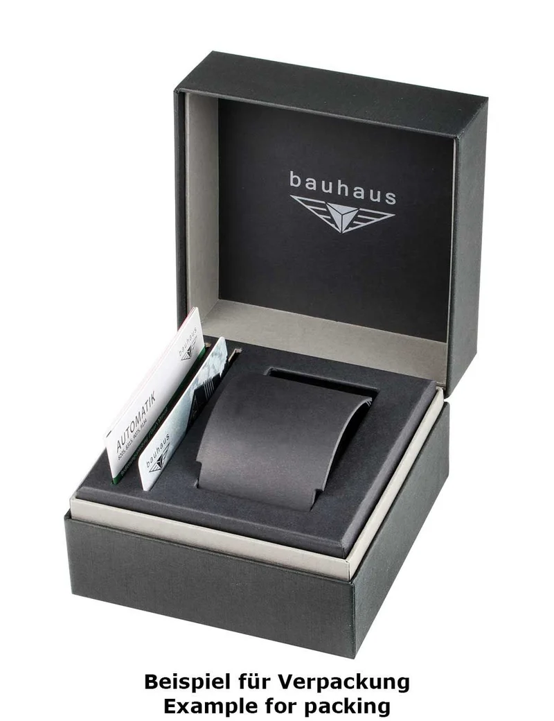 Bauhaus 2112-1 Herren Armbanduhr Classic Solar • Solarwerk Seiko VR43B • Gangreserveanzeige