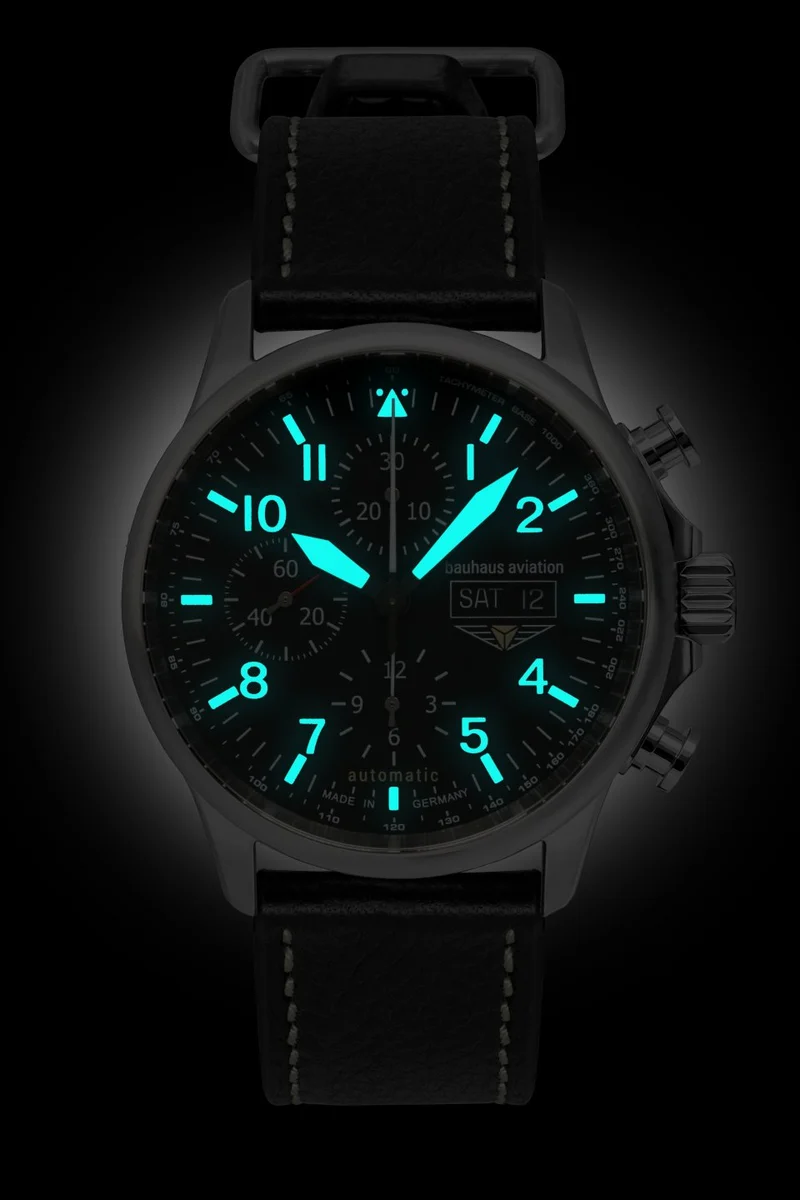 Bauhaus Aviation Tornado 2724-2 Herren Automatik-Chronograph • Saphirglas • Sellita SW500