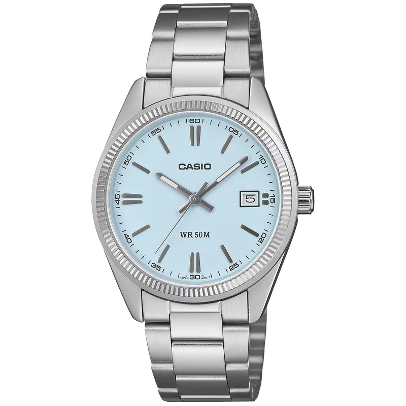 Casio Timeless UTP-1302PD-2A2VEF Damen Armbanduhr Blau • Mineralglas • 50-Meter-Wasserdichtigkeit