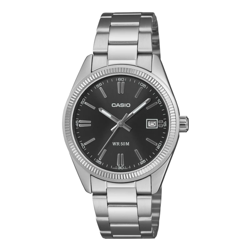 Casio Timeless UTP-1302PD-1AVEF Unisex Armbanduhr Schwarz • Mineralglas • 5 bar Wasserdicht