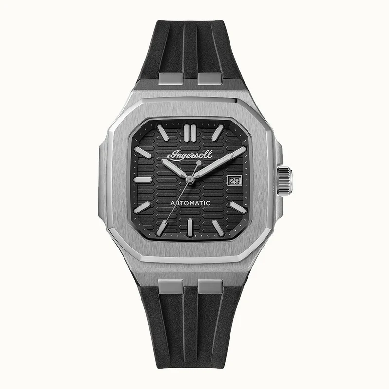 Ingersoll 1892 The Yield I17803 Herren Armbanduhr Schwarz • Automatikwerk • Leuchtzeiger mit Datumsanzeige