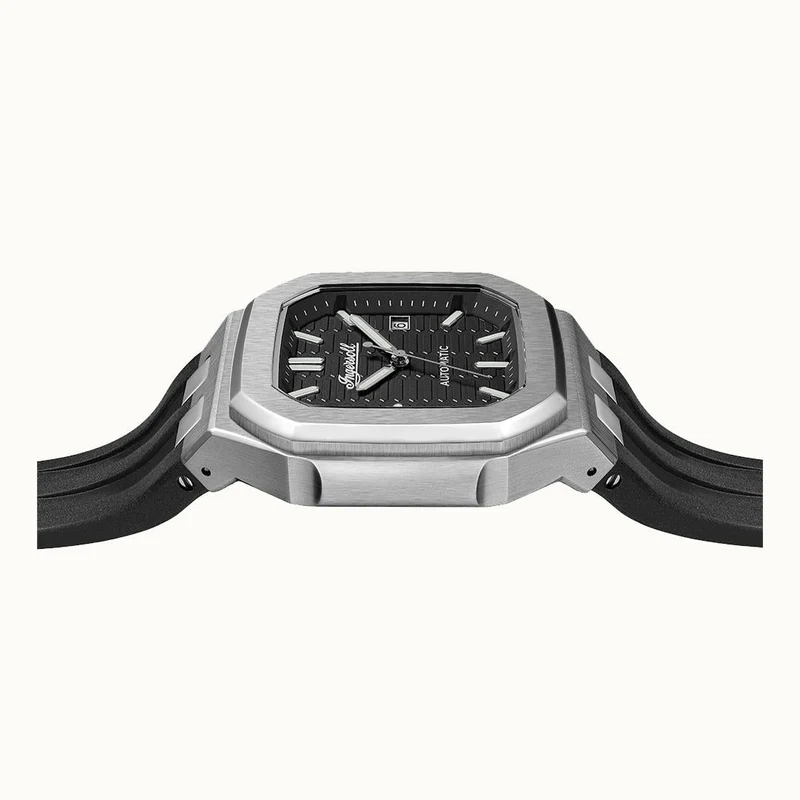 Ingersoll 1892 The Yield I17803 Herren Armbanduhr Schwarz • Automatikwerk • Leuchtzeiger mit Datumsanzeige