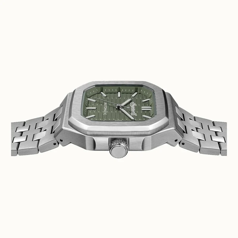 Ingersoll 1892 The Yield I17802 Herren Armbanduhr Grün • Automatikwerk • Mineralglas mit Leuchtzeiger