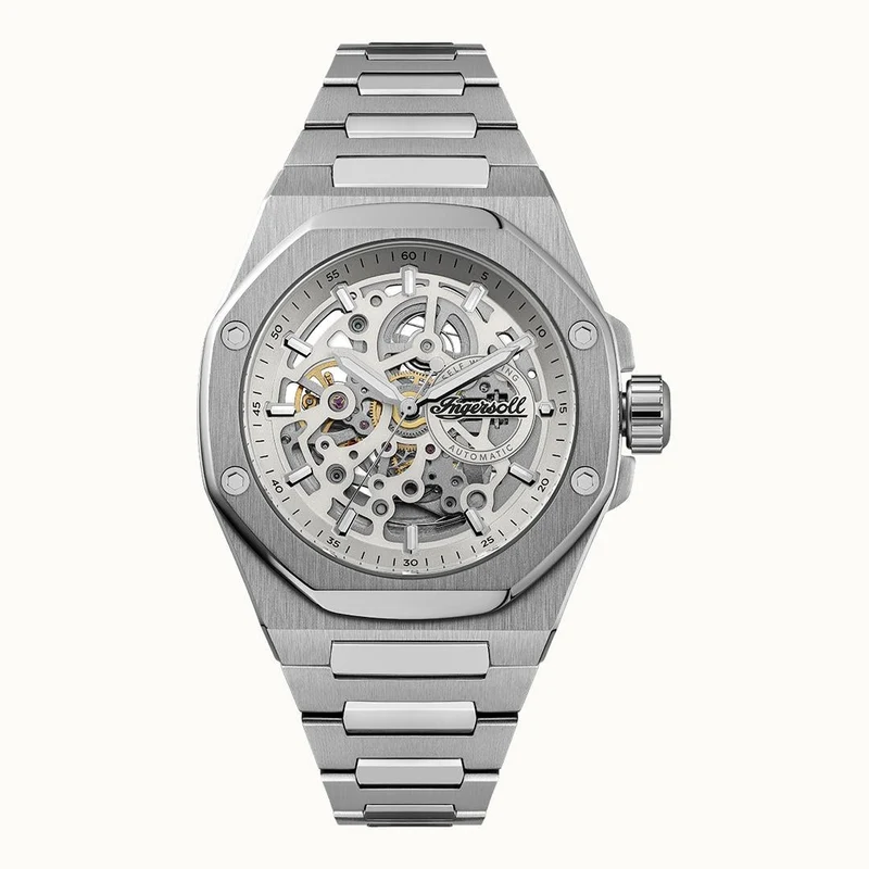 Ingersoll 1892 The Faller I17601 Herren Armbanduhr Grau • Automatikwerk • Mineralglas