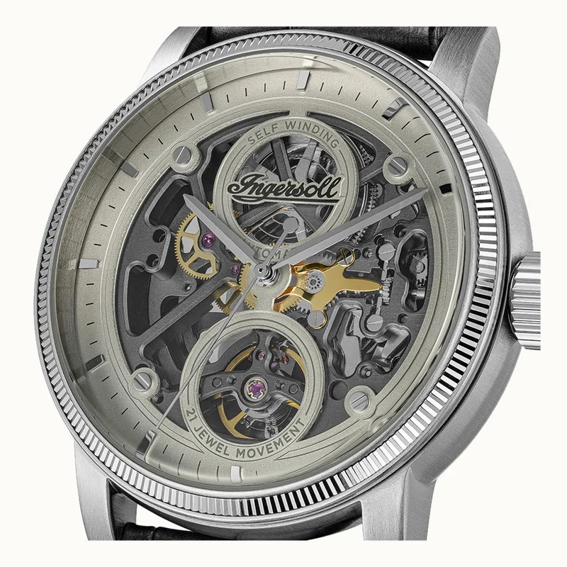 Ingersoll 1892 The Guy I17501 Herren Armbanduhr Grau • Automatikwerk • Mineralglas