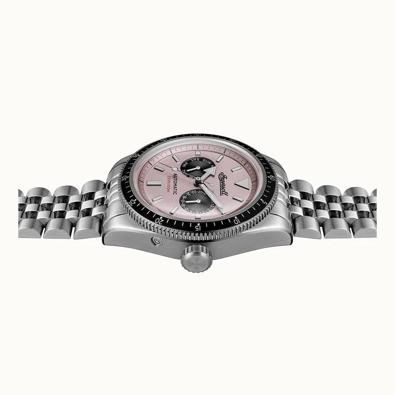 Ingersoll 1892 The Outlaw I17201 Herren Armbanduhr Rosa • Automatikwerk • Mineralglas