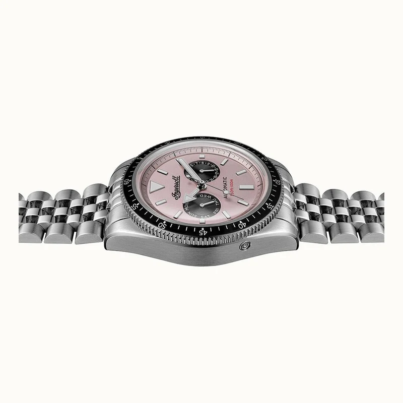 Ingersoll 1892 The Outlaw I17201 Herren Armbanduhr Rosa • Automatikwerk • Mineralglas