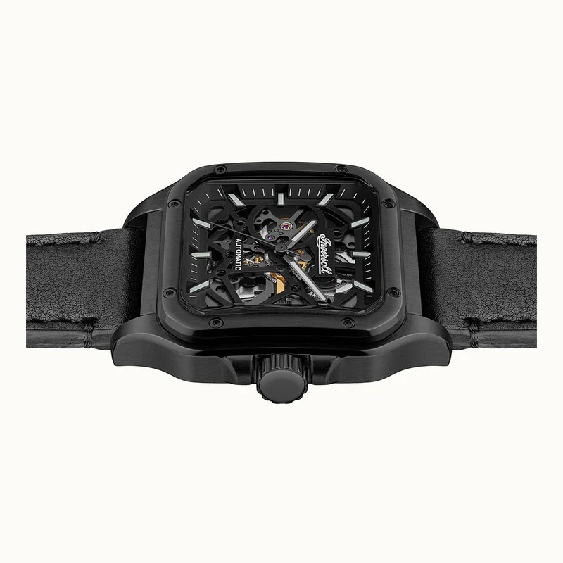 Ingersoll 1892 Ollie I14504 Herren Armbanduhr Schwarz • Automatikwerk • Mineralglas