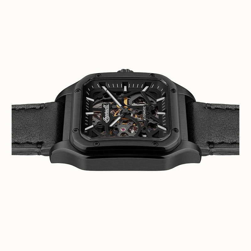 Ingersoll 1892 Ollie I14504 Herren Armbanduhr Schwarz • Automatikwerk • Mineralglas