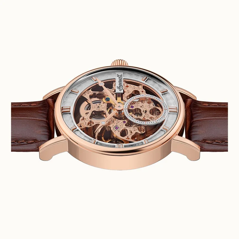 Ingersoll 1892 The Herald I00401B Herren Armbanduhr Roségold • Skelettwerk • Automatikwerk
