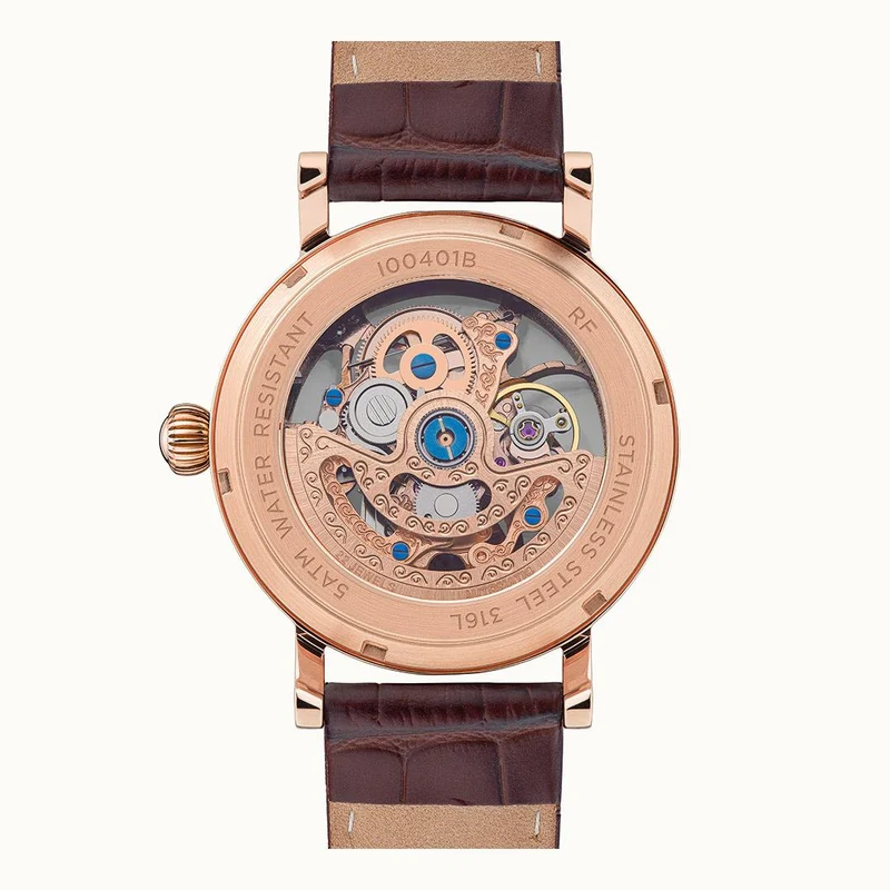 Ingersoll 1892 The Herald I00401B Herren Armbanduhr Roségold • Skelettwerk • Automatikwerk