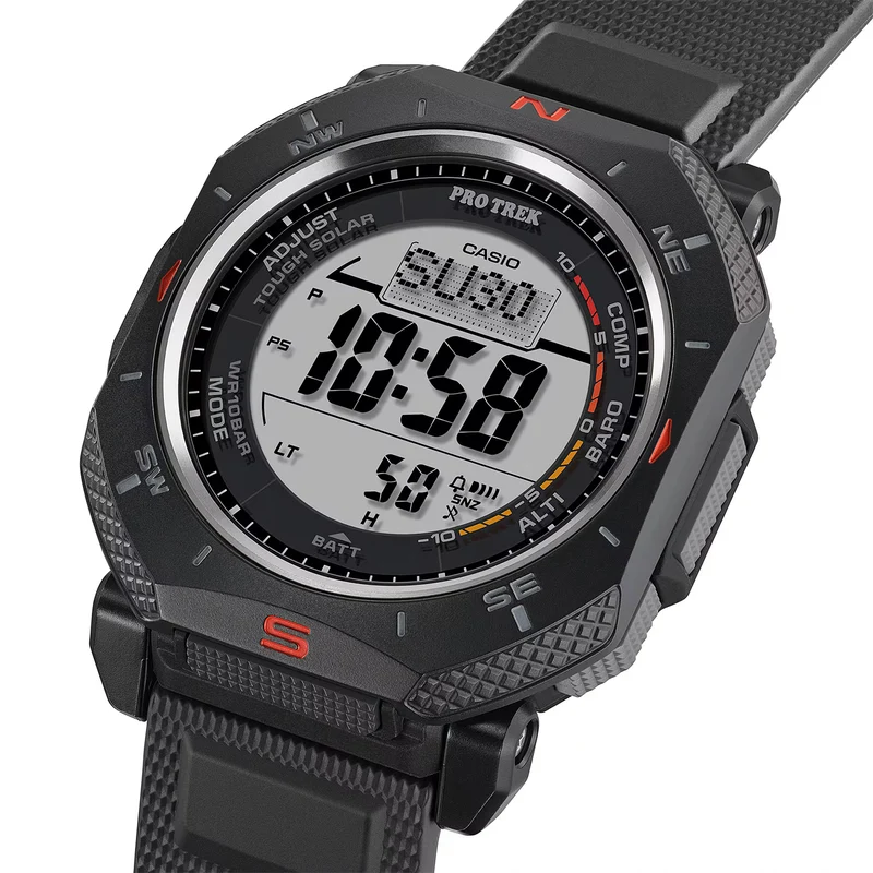 Casio Pro Trek PRG-69-1ER Herren Armbanduhr Schwarz • Solarbetrieb • Triple Sensor