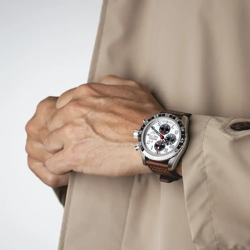 Festina Swiss Made F20056/1 Herren Armbanduhr Weiß • ETA Valjoux 7750 Automatik • Saphirglas