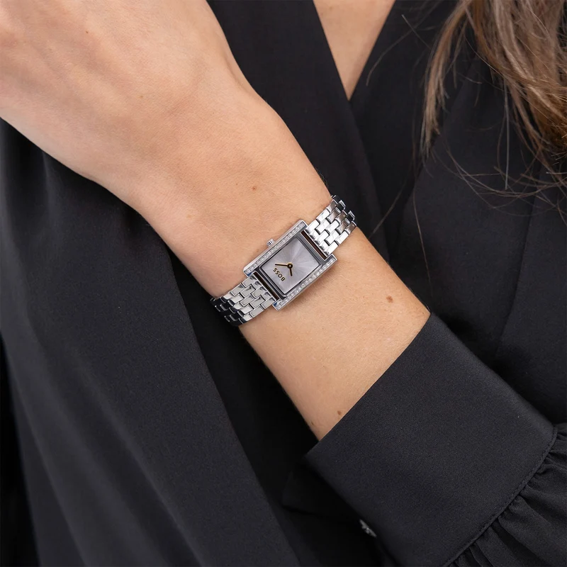 BOSS Lucy Precious 1502816 Damen Armbanduhr Gold • Quarzwerk • Mineralglas