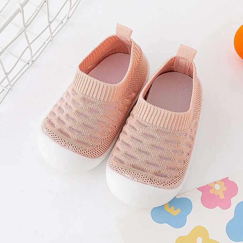 Baby Schoensokken met Anti-Slip Zool Mesh Design Kinderschoenen Ademend Comfort Eerste Stapjes Peuters | Sansoti