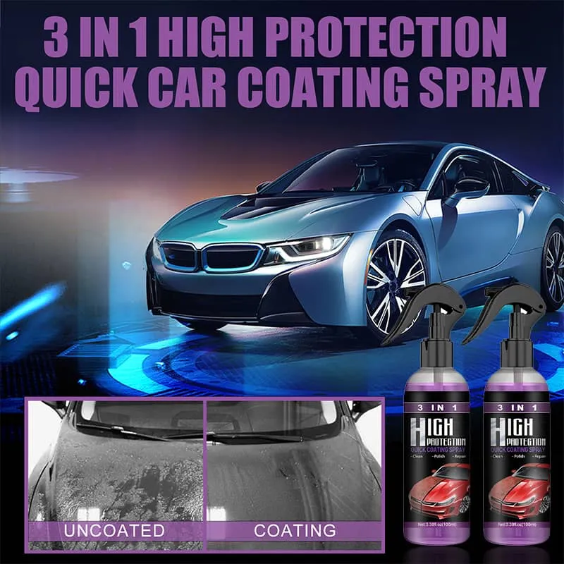 Keramische Coating Spray 3-in-1 Autolak Bescherming Watervrij Reinigen Glans Herstellen Auto Onderhoud | Sansoti