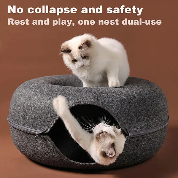Katten Holte met Geïntegreerde Krabplank Hangmat Rustplek Spelenderwijs Donkergrijs Lichtgrijs Roze Huisdier | Sansoti