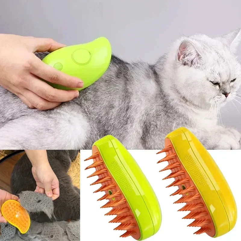 Verzorgingsborstel voor Katten en Honden met Stoomfunctie 3-in-1 Massage Kammen Vachtverzorging Huisdieren | Sansoti