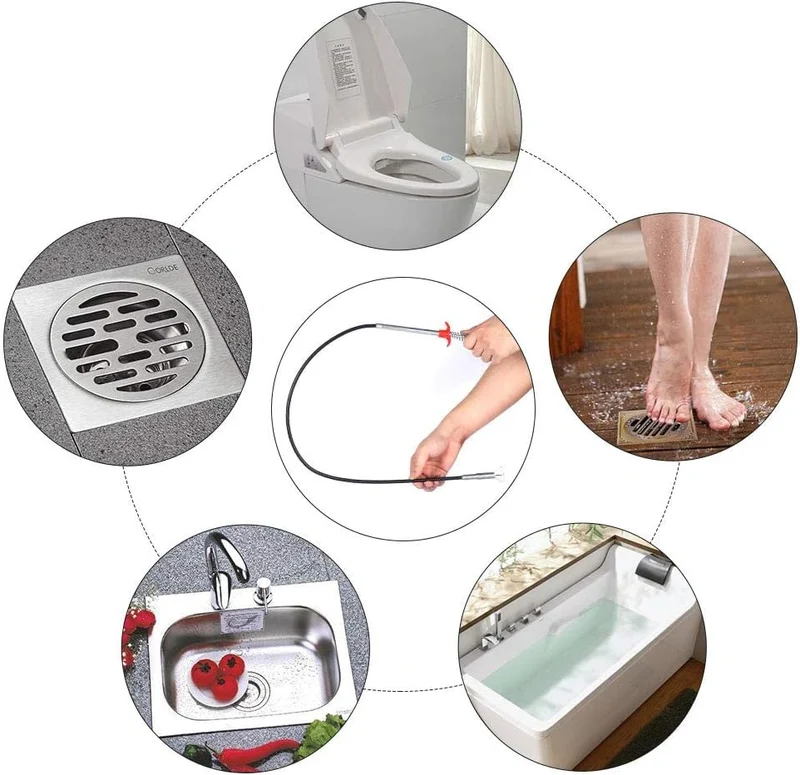Afvoer Ontstopper met Flexibele Grijparmen voor Douche Wastafel Bad Keuken Verstopping Verwijderen Afvoer | Sansoti