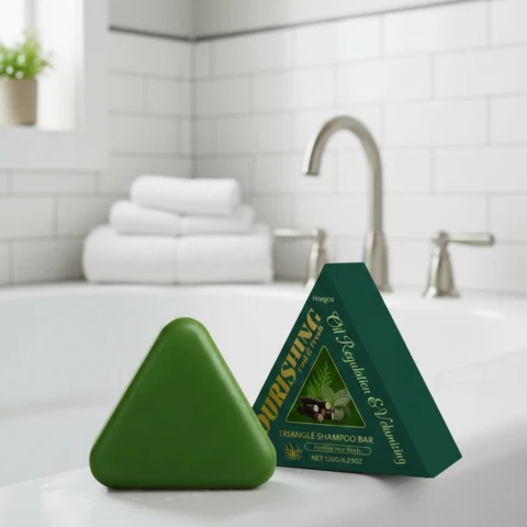 Kruidenshampoo Bar voor Voller Dikker Haar Natuurlijke Haarverzorging Scalp Balance Haargroei Stimuleren | Sansoti
