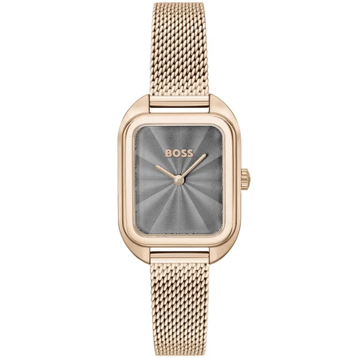 BOSS Balley 1502683 Damen Armbanduhr Grau • Edelstahlgehäuse • Elegantes Quarzwerk