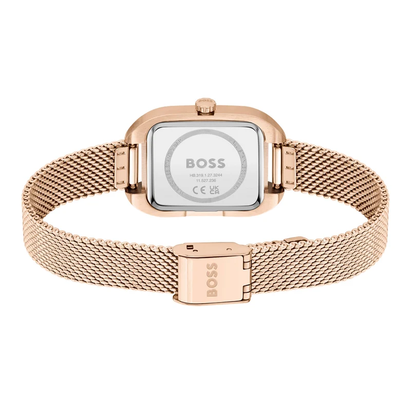 BOSS Balley 1502683 Damen Armbanduhr Grau • Edelstahlgehäuse • Elegantes Quarzwerk