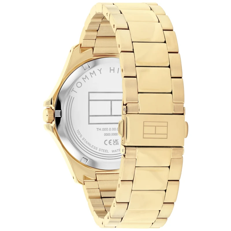 Tommy Hilfiger Bruce 1792241 Herren • Mineralglas • Goldfarben-Schwarzes Design