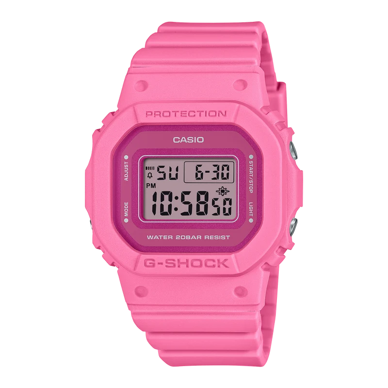 Casio G-Shock GMD-S5610PP-4ER Damen Armbanduhr Pink • Biobasiertes Resin • Stoßfest bis 20 bar